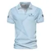 Update Logo 2025 PGA Championship Golf Star Line Pattern Light Blue Titleist Vneck Polo Shirt Style Classic Polo Shirt For Men