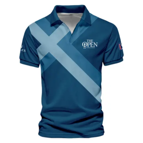 Rolex Updated Logo 125th U.S. Open Green Dark Blue Gradient Abstract Yellow Vneck Polo Shirt Style Classic