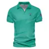 Golf Sport Pattern Green Mix Color Updated Logo 125th U.S. Open Ping Vneck Polo Shirt Style Classic
