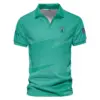 Golf Sport Pattern Green Mix Color Updated Logo 125th U.S. Open Cobra Golf Vneck Polo Shirt Style Classic
