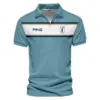 Updated Logo 125th U.S. Open Golf Sport Mostly Desaturated Dark Blue Yellow Callaway Vneck Polo Shirt Style Classic