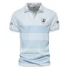 V-neck Polo Shirt Titleist 125th US Open Championship Light Blue Background Line Blue HOUSG120724A02TLZVPL