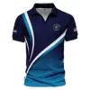 125th US Open Oakmont V-neck Polo Shirt Titleist Dark Blue Gradient White Background HOUSG130724A02TLZVPL