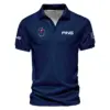 Callaway Updated Logo 125th U.S. Open Stars Gradient Pattern Dark Blue Vneck Polo Shirt Style Classic Polo Shirt For Men