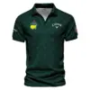 Dark Green Abstract Sport Masters Tournament Ping Vneck Polo Shirt Style Classic Polo Shirt For Men
