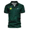 Dark Green Background Masters Tournament Ping Vneck Polo Shirt Style Classic Polo Shirt For Men