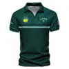 Dark Green Triangle Mosaic Pattern Masters Tournament Ping Vneck Polo Shirt Style Classic Polo Shirt For Men