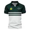 Dark Green Triangle Mosaic Pattern Masters Tournament Ping Vneck Polo Shirt Style Classic Polo Shirt For Men