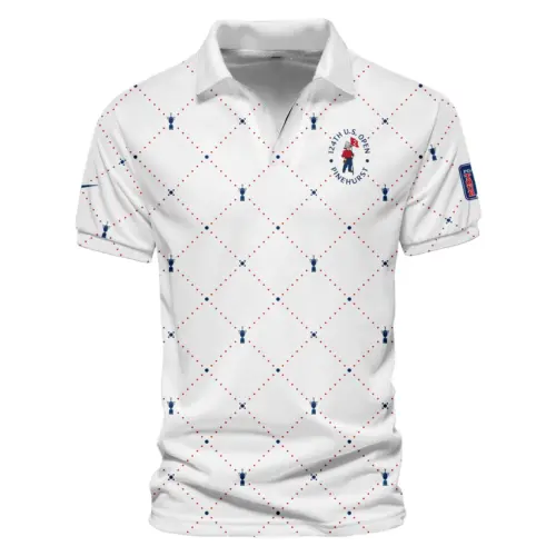 Argyle Pattern With Cup Updated Logo 125th U.S. Open Nike Vneck Polo Shirt Style Classic Polo Shirt For Men