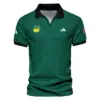 Masters Tournament Nike Gradient Dark Green Pattern Vneck Polo Shirt Style Classic Polo Shirt For Men
