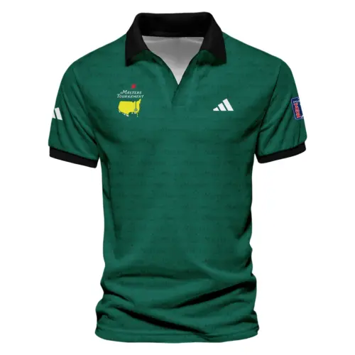 Update Logo 2025 PGA Championship Adidas Blue Gradient Abstract Stripes  Vneck Polo Shirt Style Classic Polo Shirt For Men