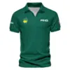 Golf Sport Pattern Color Green Mix Black Masters Tournament Rolex Vneck Polo Shirt Style Classic