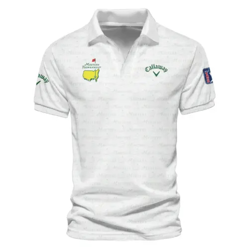 Golf Pattern Cup White Mix Green Masters Tournament Callaway Vneck Polo Shirt Style Classic Polo Shirt For Men