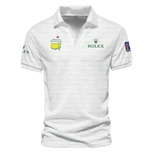 Rolex Updated Logo 125th U.S. Open Blue Abstract Background Line Vneck Polo Shirt Style Classic