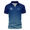 Golf Sport Pattern Blue Sport Uniform Update Logo 2025 PGA Championship Ping Vneck Polo Shirt Style Classic