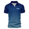 Golf Sport Pattern Blue Sport Uniform Update Logo 2025 PGA Championship Callaway Vneck Polo Shirt Style Classic