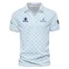 Golf Sport Pattern Light Blue Style Update Logo 2025 PGA Championship Callaway Vneck Polo Shirt Style Classic
