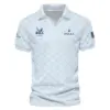 Golf Sport Pattern Light Blue Sport Update Logo 2025 PGA Championship Ping Vneck Polo Shirt Style Classic