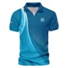 Golf Love Sport Color Blue Update Logo 2025 PGA Championship Ping Vneck Polo Shirt Style Classic Polo Shirt For Men