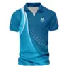 Golf Love Sport Color Blue Update Logo 2025 PGA Championship Titleist Vneck Polo Shirt Style Classic Polo Shirt For Men