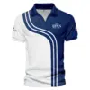 Presidents Cup Light Blue Golf Purple Patern Background Callaway Vneck Polo Shirt Style Classic