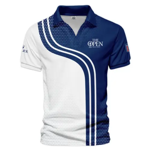 Golf Sport Pattern Blue Sport Uniform Update Logo 2025 PGA Championship Rolex Vneck Polo Shirt Style Classic
