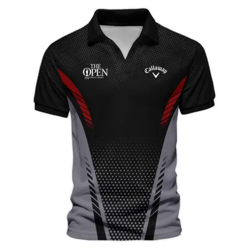 Callaway Updated Logo 125th U.S. Open Green Dark Blue Gradient Abstract Yellow Vneck Polo Shirt Style Classic