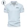 Golf Sport Pattern Light Blue Sport Update Logo 2025 PGA Championship Callaway Vneck Polo Shirt Style Classic