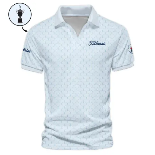 Golf Sport Pattern Blue Sport Uniform Updated Logo 125th U.S. Open Titleist Vneck Polo Shirt Style Classic