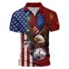 Golf Eagle Sport Vintage Red Updated Logo 125th U.S. Open Titleist Vneck Polo Shirt Style Classic Polo Shirt For Men