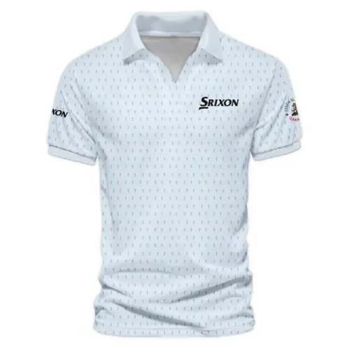 Collab Release Dark Blue Red Srixon Masters Tournament Vneck Polo Shirt All Over Prints  BLMT220724A2SRIZVPL
