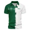Updated Logo 125th U.S. Open Titleist Blue Red Watercolor Star White Backgound Vneck Polo Shirt Style Classic Polo Shirt For Men