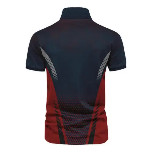 Special Release Dark Blue Red Titleist Masters Tournament Vneck Polo Shirt All Over Prints  BLTOP090724A2TLZVPL