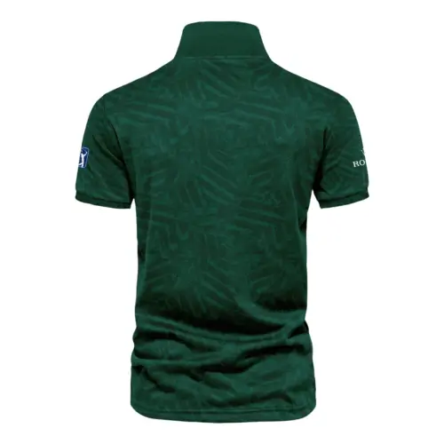 Rolex Masters Tournament Green Stratches Seamless Pattern Vneck Polo Shirt Style Classic Polo Shirt For Men