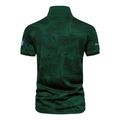 Masters Tournament Rolex Sublimation Sports Dark Green Vneck Polo Shirt Style Classic Polo Shirt For Men