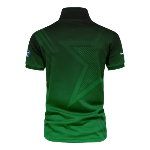 Nike Masters Tournament Polo Shirt Dark Green Gradient Star Pattern Golf Sports Vneck Polo Shirt Style Classic Polo Shirt For Men