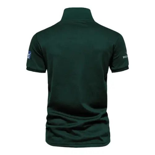 Masters Tournament Rolex Pattern Sport Jersey Dark Green Vneck Polo Shirt Style Classic Polo Shirt For Men