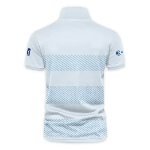V-neck Polo Shirt Cleveland Golf Presidents Cup Light Blue Background Line Blue HOPDC120724A01CLEZVPL