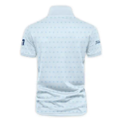 Presidents Cup Light Blue Golf Purple Patern Background Titleist Vneck Polo Shirt Style Classic