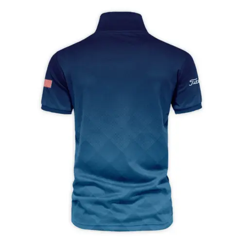 Presidents Cup Dark Blue Abstract Background With Sport Pattern Titleist Vneck Polo Shirt Style Classic