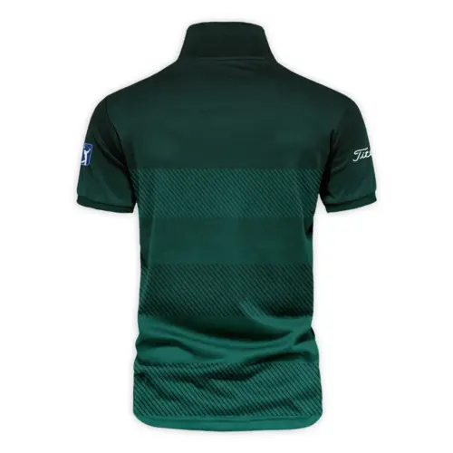 152nd Open Championship Titleist Dark Green Gradient Line Pattern Vneck Polo Shirt All Over Prints  HOTOP280624A01TLZVPL