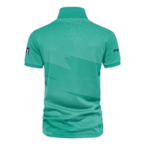 Golf Sport Pattern Green Mix Color Updated Logo 125th U.S. Open Ping Vneck Polo Shirt Style Classic