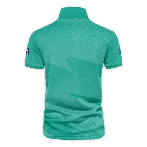 Golf Sport Pattern Green Mix Color Updated Logo 125th U.S. Open Rolex Vneck Polo Shirt Style Classic