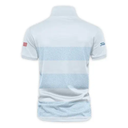 V-neck Polo Shirt Titleist 125th US Open Championship Light Blue Background Line Blue HOUSG120724A02TLZVPL