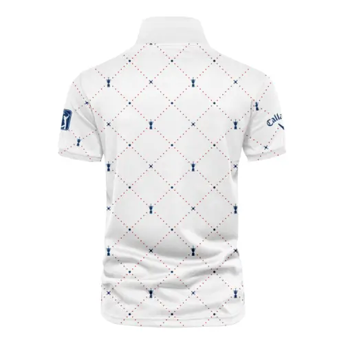 Argyle Pattern With Cup Updated Logo 125th U.S. Open Callaway Vneck Polo Shirt Style Classic Polo Shirt For Men