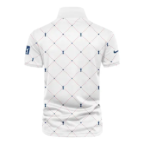 Argyle Pattern With Cup Updated Logo 125th U.S. Open Nike Vneck Polo Shirt Style Classic Polo Shirt For Men