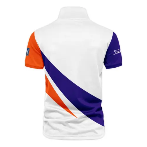 Golf Sport Orange Mix Blue FedEx St. Jude Championship Pinehurst Titleist Vneck Polo Shirt Style Classic