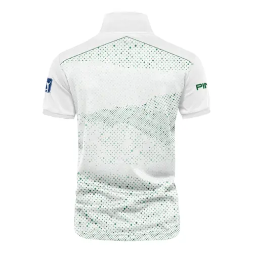 Golf Stye Classic White Mix Green Masters Tournament Ping Vneck Polo Shirt Style Classic Polo Shirt For Men