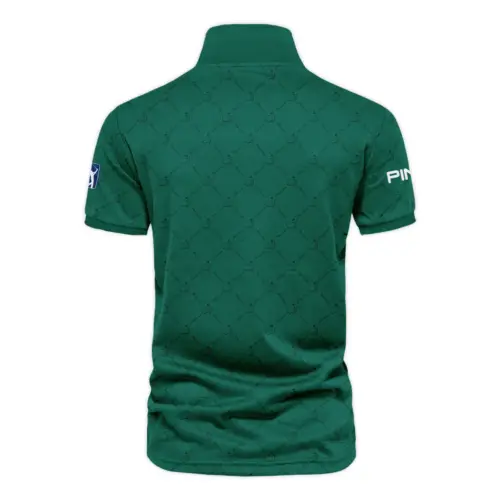 Golf Sport Pattern Color Green Mix Black Masters Tournament Ping Vneck Polo Shirt Style Classic