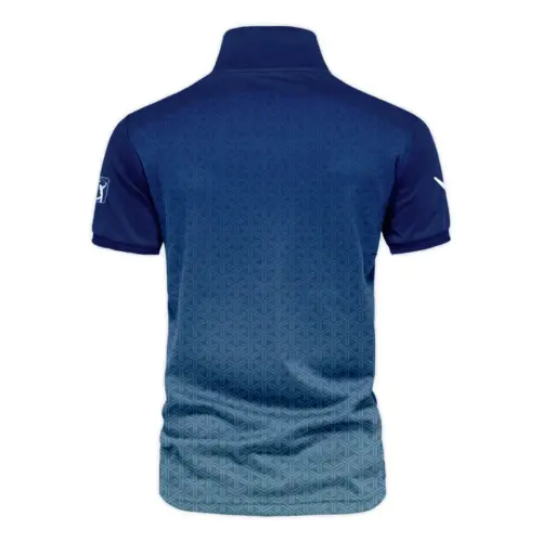 Golf Sport Pattern Blue Sport Uniform Update Logo 2025 PGA Championship Callaway Vneck Polo Shirt Style Classic